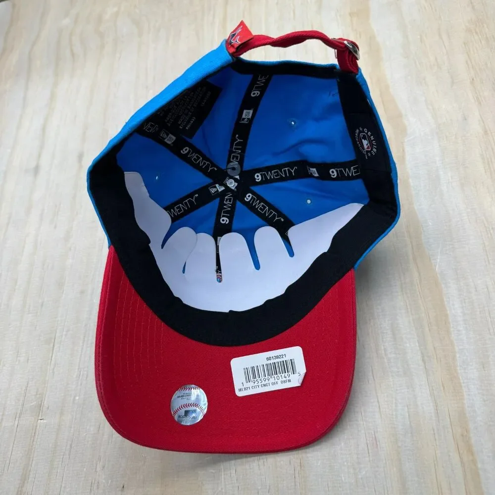 NEW Miami Marlins New Era 2021 City Connect 9TWENTY Adjustable Hat Blue Red